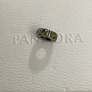 Pandora Sterling Silver Green Trinity CZ SpaceR